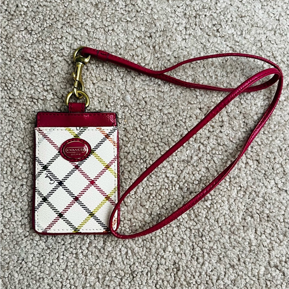 Coach ID lanyard